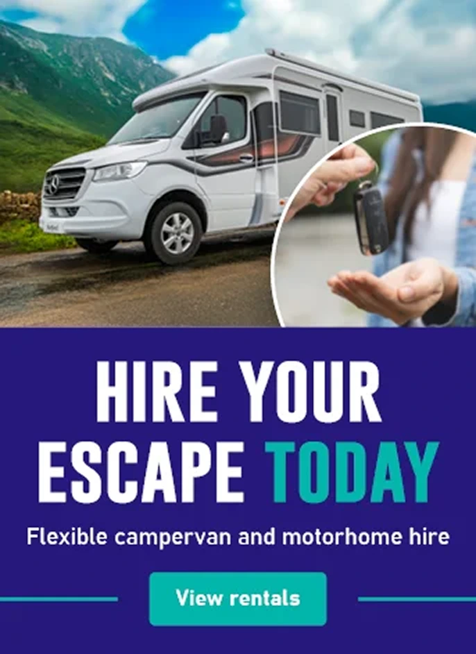 Hire your escape today with flexible campervan and motorhome rental
