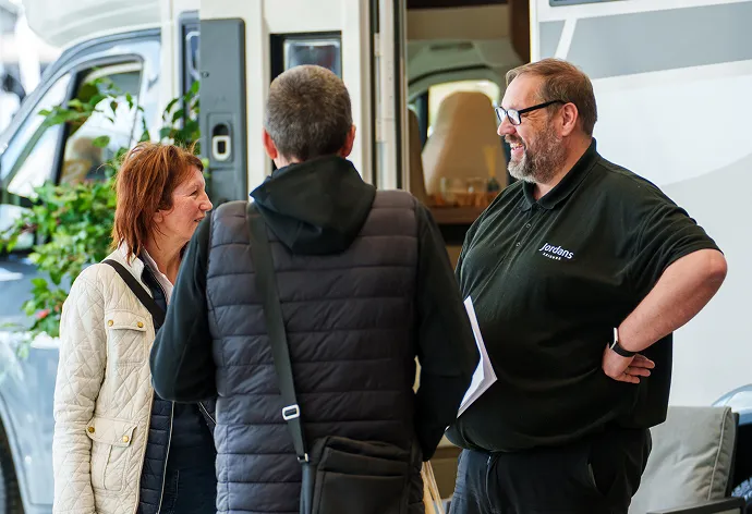 Jordans Leisure team helping customers