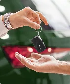 Handing over vehicle keys