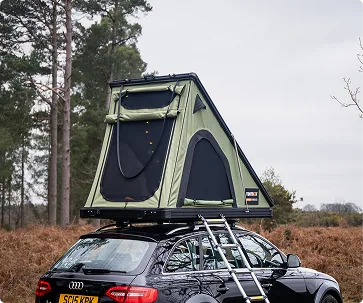 TentBox rooftop tent fitted to a compact vehicle