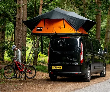 TentBox rooftop tent on a touring vehicle